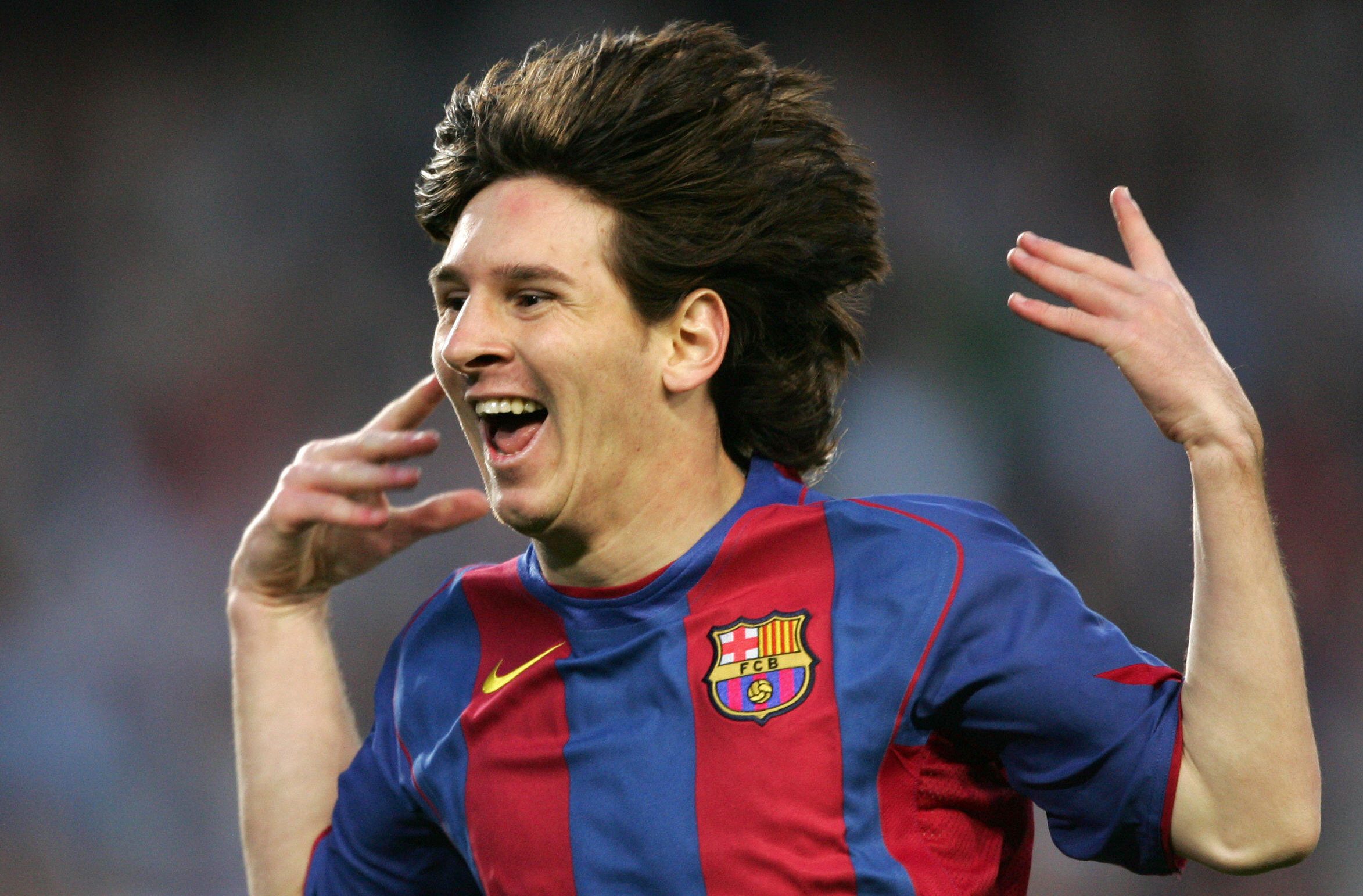 messi debut con el barcelona