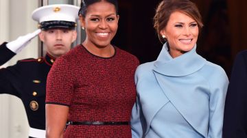 Michelle Obama y Melania Trump en 2016.
