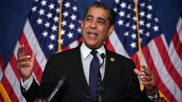 WASHINGTON, DC - OCTOBER 25:  Rep. Adriano Espaillat (R-NY) speaks during a news conference with fellow Democrats, 'Dreamers' and university presidents and chancellors to call for passage of the Dream Act at the U.S. Capitol October 25, 2017 in Washington, DC. President Donald Trump said he will end the Deferred Action for Childhood Arrivals program (DACA) and has asked Congress to find a solution for the status of the beneficiaries of the program, called 'Dreamers.'  (Photo by Chip Somodevilla/Getty Images)