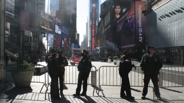 Desde la madrugada de este miércoles fueron cerrados varios acceso a Times Square.