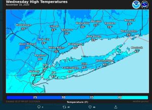 Hoy es el día más frío en lo que va de temporada en Nueva York: el invierno desplaza al otoño