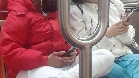 Pasajeros en el Metro de NYC