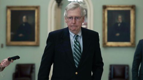 El líder del Senado, Mitch McConnell.