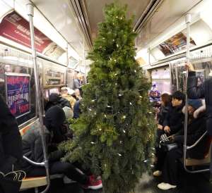 Árbol de navidad viviente regresó para animar a los neoyorquinos en la pandemia