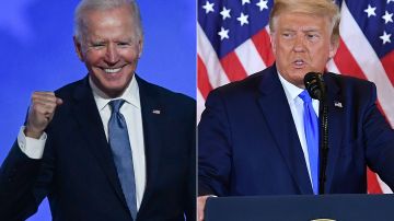 El presidente electo Joe Biden y el saliente Donald Trump