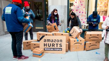 Protesta anti Amazon, NYC diciembre 2020