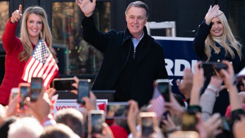 El senador David Perdue en un acto de campaña.