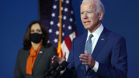 El presidente electo Joe Biden reconoce la dificultad de gobernar un país profundamente dividido.