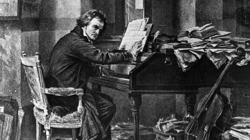 Ilustración de Beethoven.