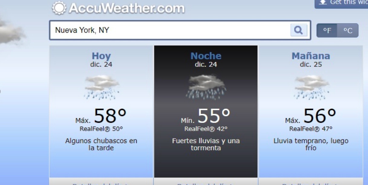 clima para mañana en nueva york