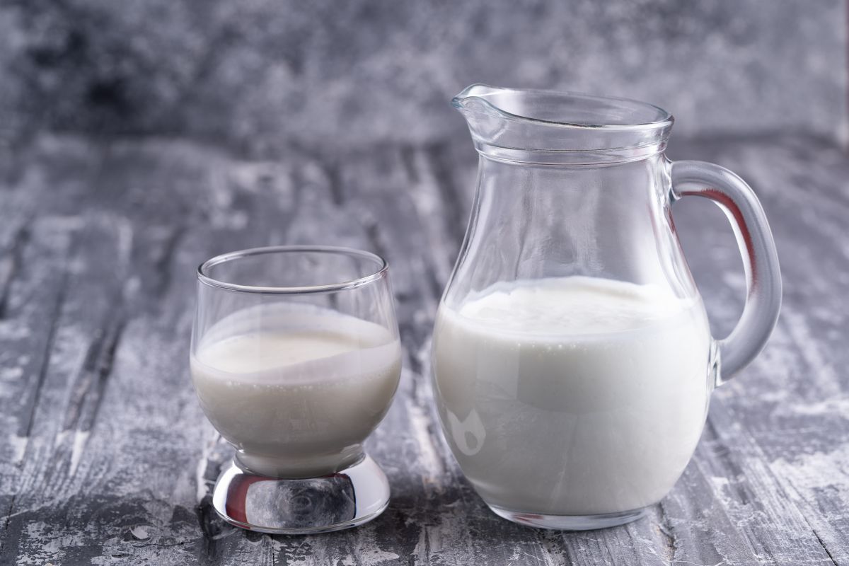 Curd Cheese in a Glass Jar