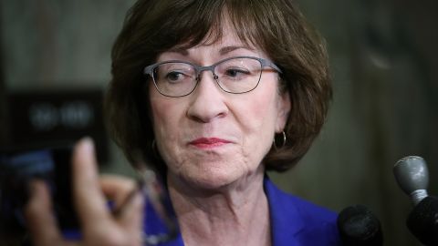 La senadora republicana Susan Collins.