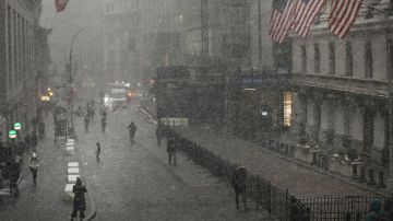 En la ciudad de Nueva York la acumulación  de nieve podría ser de hasta 10 pulgadas.