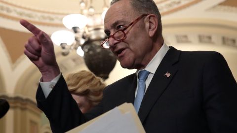 El líder demócrata en el Senado, Charles Schumer.