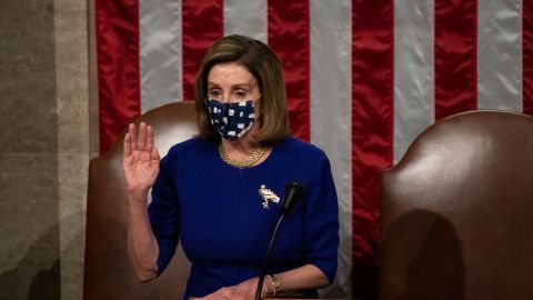 La presidenta de la Cámara, Nancy Pelosi.