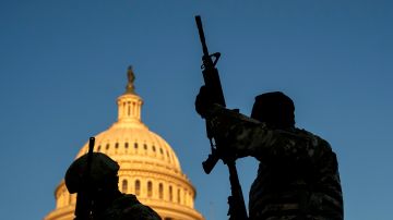 Washington, D.C. está ampliamente vigilado por la Guardia Nacional y el Servicio Secreto.