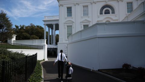 Personal de limpieza en la Casa Blanca.