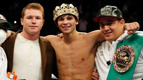 “Canelo” Álvarez, Ryan García y Eddy Reynoso.