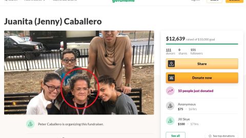 La familia Caballero solicitó ayuda en GoFundMe.