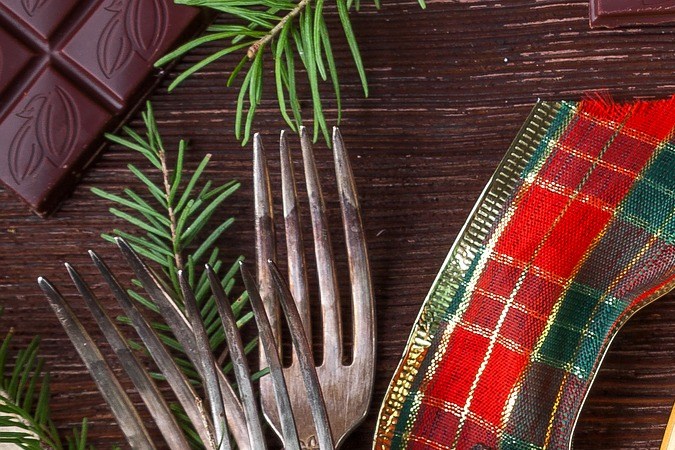 Pastel de chocolate y canela