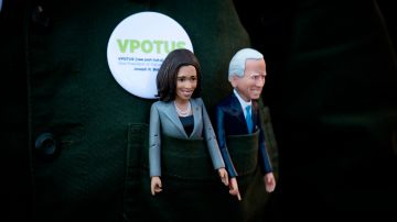 Figuras de Joe Biden y Kamala Harris