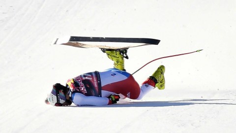 Dramáticas escenas de la caída de Urs Kryenbuehl.