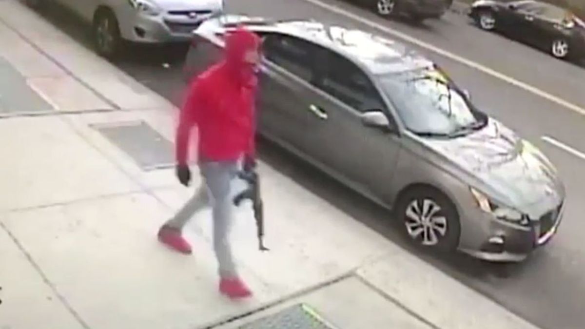 With a rifle in broad daylight: the unusual walk of a man in the Bronx