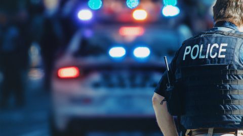 El policía se llevó gran sorpresa al ver quién era la copiloto.