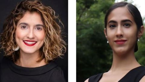 Dos de las candidatas latinas, Marjorie Velázquez por el Distrito 13 de El Bronx y Elisa Crespo por 15 también de El Bronx.