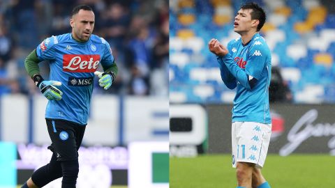 David Ospina e Hirving Lozano del Napoli