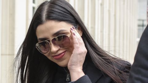 Emma Coronel esposa del Chapo durante juicio en NYC