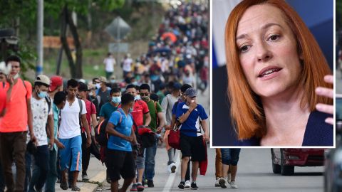 La portavoz de la Casa Blanca, Jen Psaki, recomendó a inmigrantes no viajar a EE.UU.