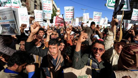 Rebeldes huties en Yemen