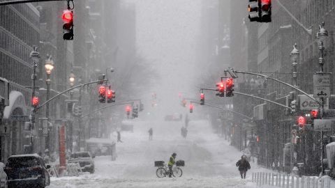 La acumulación de nieve en la ciudad  de Nueva York podría ser de hasta tres pulgadas.