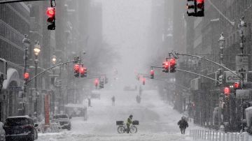 La acumulación de nieve en la ciudad  de Nueva York podría ser de hasta tres pulgadas.