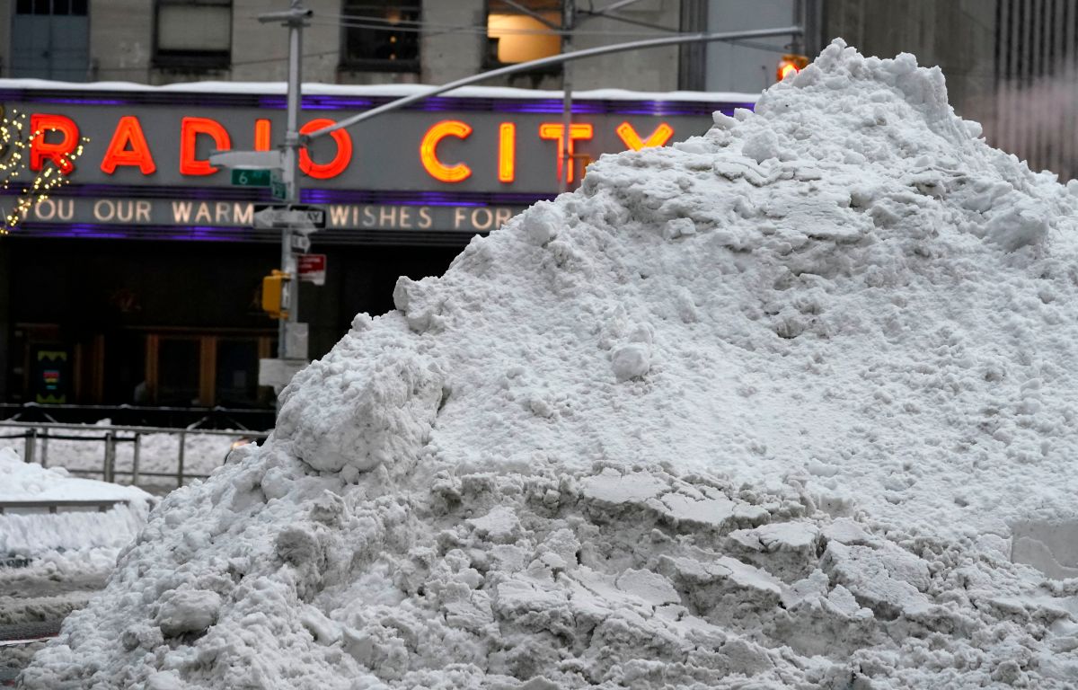 Tormenta de nieve en Nueva York es una de las 20 más poderosas en la historia de la ciudad