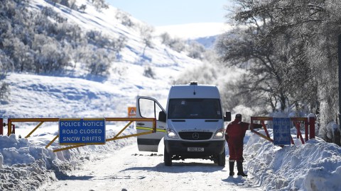 Nieve en Escocia