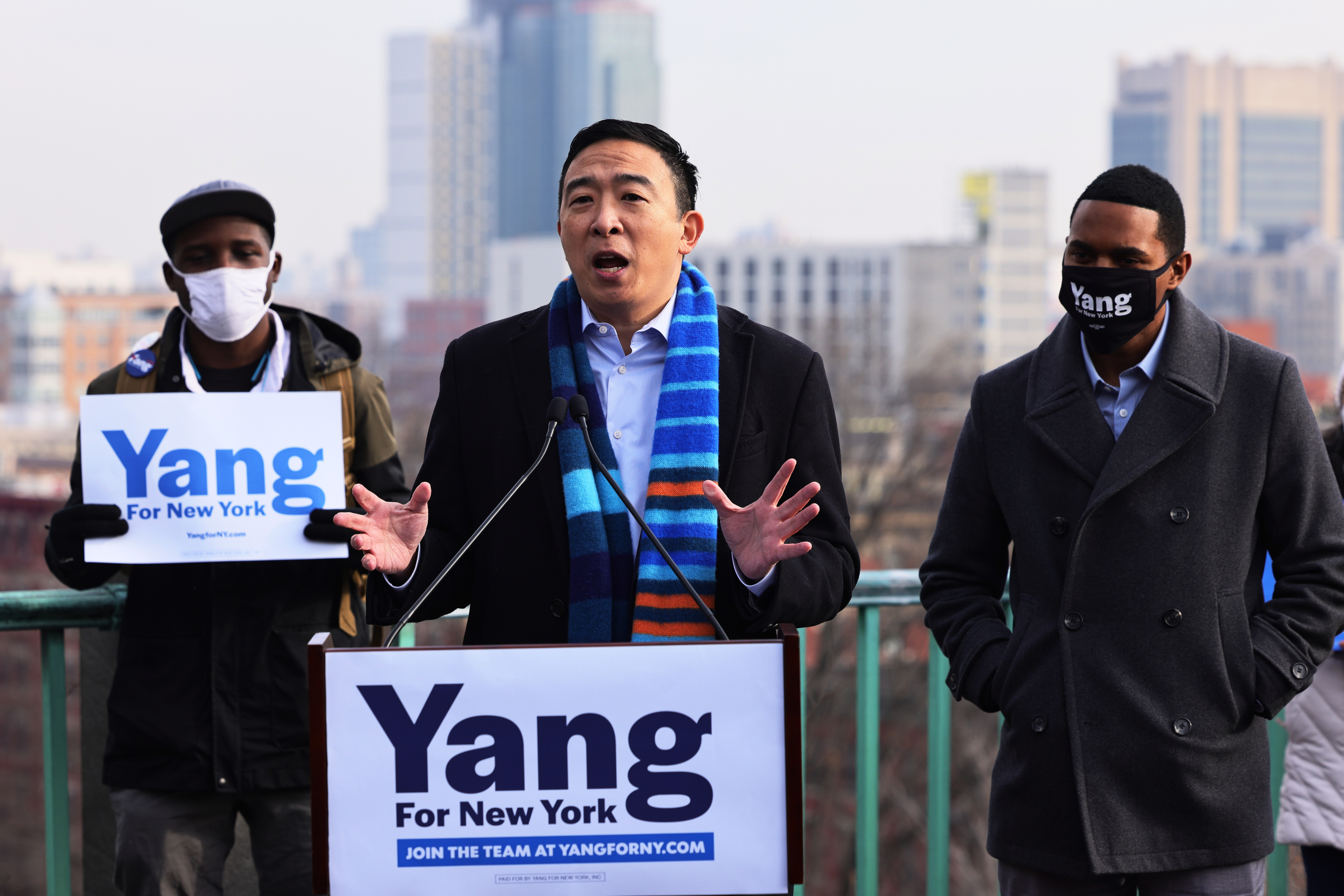 Andrew Yang, candidato a la alcaldía de Nueva York.