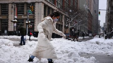 Tormenta de nieve en Manhattan