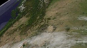 El océano Atlántico desde el espacio.