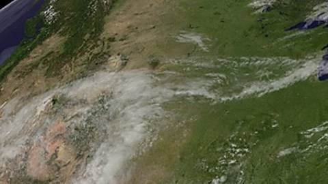 El océano Atlántico desde el espacio.