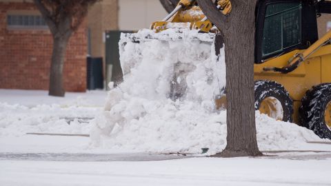 Tormenta de nieve en Texas