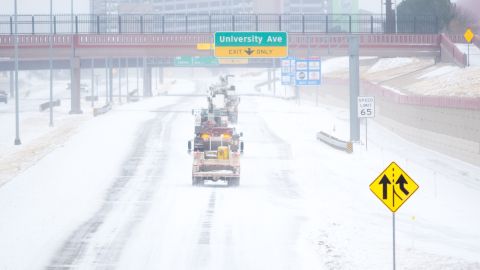 Tormenta de nieve en Texas