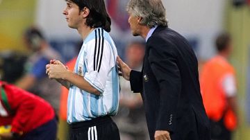 Lionel Messi y José Pékerman