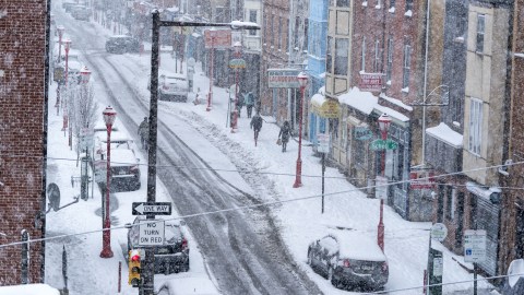 Nieve en Filadelfia.