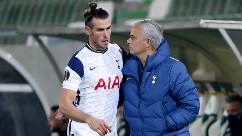 José Mourinho con Gareth Bale.