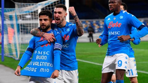 El gol de Lorenzo Insigne llevaba una dedicatoria especial.