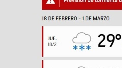 Próximos cinco días
