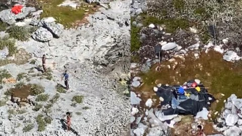 Los cubanos en la isla.