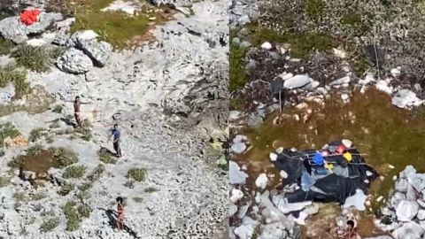 Los cubanos en la isla.